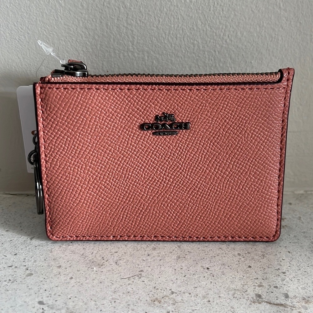 Coach card wallet keychain